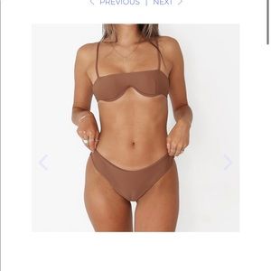 Aurelle Swim Lara Bikini Brown Size Small